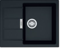 На фото Кухонная мойка Franke Sirius Tectonite SID 611-62 Черная (114.0497.931)