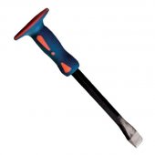На фото Зубило по камню Intertool с рукояткой из стекловолокна TPR 300*16*23мм (UT-3130)