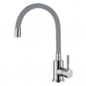 Смеситель для кухни MIXXUS SUS-011 (серый силиконовый излив) (SS0008) На фото Смеситель для кухни MIXXUS SUS-011 (серый силиконовый излив) (SS0008)