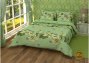 На фото Постельное белье Leleka-Textile Полиэстер 200х220 Зеленое Евро