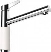 Кухонный смеситель Schock SC510 Polaris-99 хром/белый (55400099) На фото Кухонный смеситель Schock SC510 Polaris-99 хром/белый (55400099)