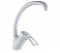 На фото Смеситель для кухни Haiba Hansberg 011 WHITE (HB0202)