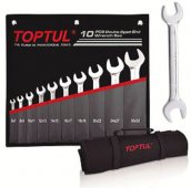На фото Набор рожковых ключей Toptul 10 шт 6-32 мм (GPCJ1001)