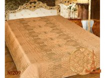 На фото Покрывало Love you Жаккард 209 200х220 см Золотое