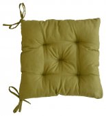 На фото Подушка для стула Прованс 40х40 см Оливковая (.008077)