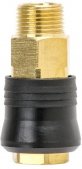 На фото Быстроразъемное соединение Intertool с наружной резьбой 3/8" латунь (PT-1819)