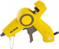 На фото Пистолет клеевой Mastertool 11.2 мм 200 Вт 10 г/мин Капля-Стоп с LED-индикатором (42-0513)