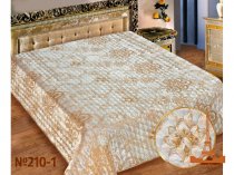 На фото Покрывало Love you Жаккард 210-1 230х250 см Бежевое