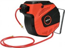 На фото Шланг пневматический ПВХ на катушке Yato 1/4 " 6.5 мм 14 м 20 Bar (YT-24243)