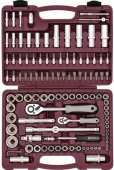 На фото Набор инструмента универсальный Thorvik 1/4", 1/2"DR, 108 предметов (UTS0108)