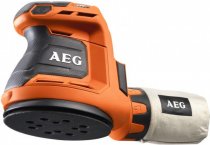 На фото Шлифмашина эксцентриковая аккумуляторная AEG Li-Ion 18 В, 125 мм, амплитуда 2.4 мм (BEX18-125-0)