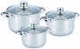 На фото Набор кастрюль из нержавеющей стали Benson 6 предметов (BN-205)