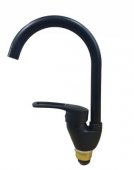 Смеситель для кухни Cron Hansberg 777-G на гайке BLACK (CR0791) На фото Смеситель для кухни Cron Hansberg 777-G на гайке BLACK (CR0791)
