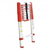 На фото Лестница алюминиевая Intertool телескопическая 10ступ. 3.20м (LT-3032)