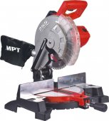 На фото Станок торцовочный Mastertool PROFI 2200 Вт, 255*25.4 мм, 4500 об/мин, платформа 0-45 (MMS2503)