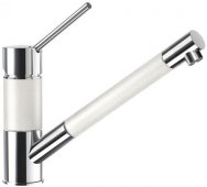 Кухонный смеситель Schock SC50 Alpina-07 хром/белый (50312007) На фото Кухонный смеситель Schock SC50 Alpina-07 хром/белый (50312007)