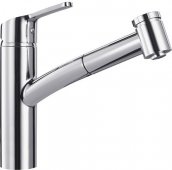 Кухонный смеситель Franke SMART с выносным шлангом хром (115.0391.482) На фото Кухонный смеситель Franke SMART с выносным шлангом хром (115.0391.482)