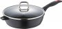 На фото Сковорода сотейник Bergner Red stone 24 см (BG-8272-BK)