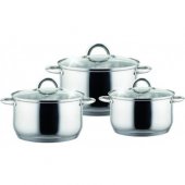 На фото Набор посуды Bohman из 6 предметов (BH-0312S)