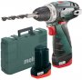 Шуруповерт аккумуляторный Metabo PowerMaxx BS Basic 10.8 В Li-Ion (50925) На фото Шуруповерт аккумуляторный Metabo PowerMaxx BS Basic 10.8 В Li-Ion (50925)