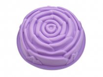 Форма для выпечки РОЗА 21,5x6,8 см, цвет лиловый (силикон) На фото Форма для выпечки РОЗА 21,5x6,8 см, цвет лиловый (силикон)