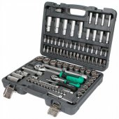 На фото Набор ручных инструментов Garwin 1/4" и 1/2" 6 граней 94 предметов (GTK-0103094)