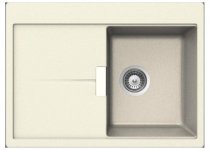 На фото Кухонная мойка Schock Horizont D100 S Magnolia-89 (52034089)