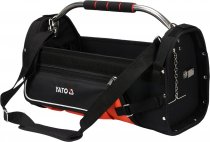На фото Сумка открыта для инструмента 22" Yato 11 карманов с трубным захватом (YT-74373)