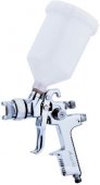 На фото Краскопульт пневматический Auarita HVLP 1.7 мм 80-120 л/мин 3.5 Бар 600 мл (AB-17G-1.7)