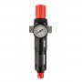 На фото Фильтр для очистки воздуха с редуктором Intertool 1/4", 5мкм, 1200 л/мин, металл (PT-1419)