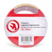 На фото Скотч двухсторонний Intertool 50мм*5 м на тканевой основе (KT-0961)