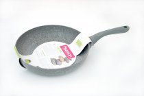 На фото Сковородка VULCANO 26 см с каменным антипригарным покрытием индукционное дно (AL-4942.26)