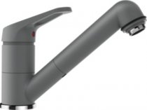 На фото Кухонный смеситель Schock Cosmo Croma-49 серый (52512049)