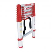 На фото Лестница алюминиевая Intertool телескопическая 8ступ. 2.60м (LT-3026)