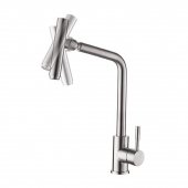 Смеситель для кухни ZERIX LR4998-5 с поворотным аэратором (LL1032) На фото Смеситель для кухни ZERIX LR4998-5 с поворотным аэратором (LL1032)