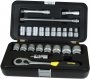 На фото Набор головок торцевых Stanley Expert 1/2" с инструментами, 23 шт (1-94-671)