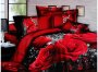 На фото Постельное белье Leleka-Textile Полисатин 175х210 Красное Двуспальное