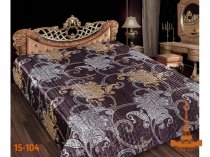 На фото Покрывало Love you Шелк Gold 13-15-104 Неаполь 200х220 см Коричневое