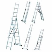 На фото Лестница универсальная Werk 7.6 м 3х12 LZ3212B (35278)