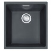 На фото Кухонная мойка Franke Sirius Tectonite SID 110-34 Черная (125.0331.031)