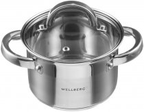 На фото Кастрюля Wellberg 18х13 см 3 л (WB-9820)