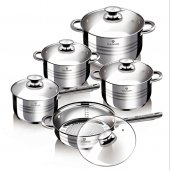 На фото Набор посуды Blaumann Gourmet Line 10 предметов (BL-1637)