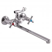 Смеситель для ванны ZERIX DMT-B 722 с полнооборотной кран буксой (ZX2962) На фото Смеситель для ванны ZERIX DMT-B 722 с полнооборотной кран буксой (ZX2962)