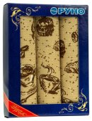 На фото Набор вафельных полотенец Руно 35x70 см 3 шт (707_Круасани)