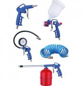 На фото Набор пневмоинструмента Mastertool 5 шт KIT ВБ (81-8738)