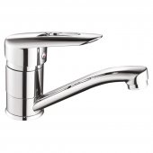 На фото Смеситель для кухни Haiba DISK 555 (излив 15 см) (HB0058)