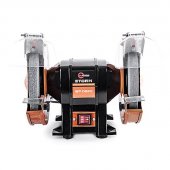 На фото Станок точильный настольный Intertool STORM 400Вт, 0-2950об/мин, шлифкруг 200мм (WT-0820)