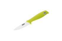 На фото Кухонный нож Granchio Coltello для овощей 88.9 мм Green (88693)