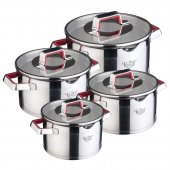 На фото Набор кастрюль Krauff ROSE 8 предметов (88-222-015)