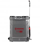 Опрыскиватель аккумуляторный ранцевый 16 л, 3.1 л/мин, батарея 12 В/8 Ач Intertool (DT-9016) На фото Опрыскиватель аккумуляторный ранцевый 16 л, 3.1 л/мин, батарея 12 В/8 Ач Intertool (DT-9016)